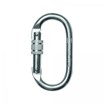 Oval connector for aerial hoops and silks